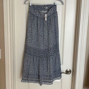 NWT MADEWELL FLORAL MIDI SKIRT SZ XS
